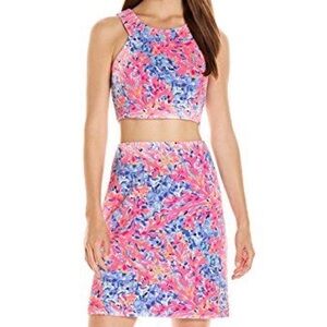 Lilly Pulitzer Coco Coral Crab Mallika 2-piece Set